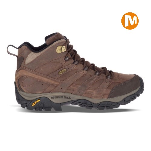 Pánské Trekové Boty Merrell Moab 2 Prime Mid Waterproof Hnědé (CZ. SIECJ)